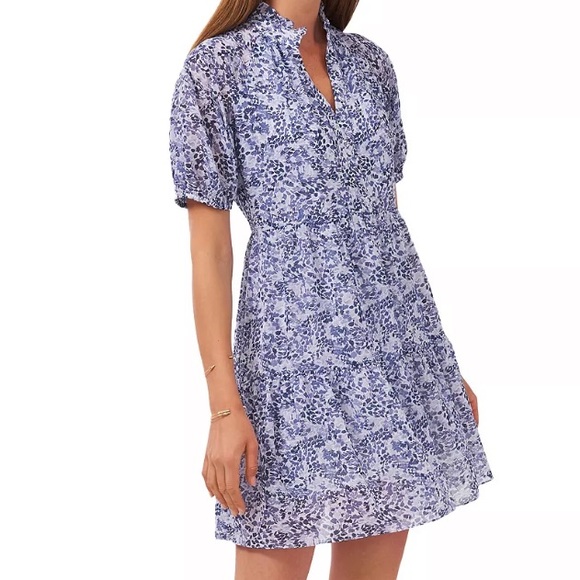 MSK Dresses & Skirts - MSK Petite Tiered Babydoll Dress